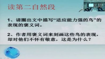 人教版初中语文九上《鸟儿中的理想主义》山东逄蓉蓉